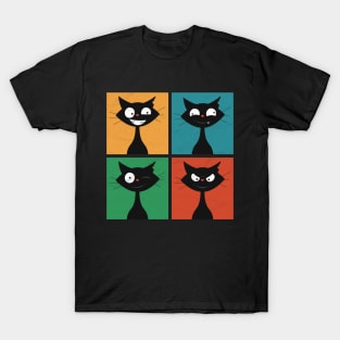 Quirky Cat Quarantine T-Shirt - Stay Pawsitive & Cozy T-Shirt